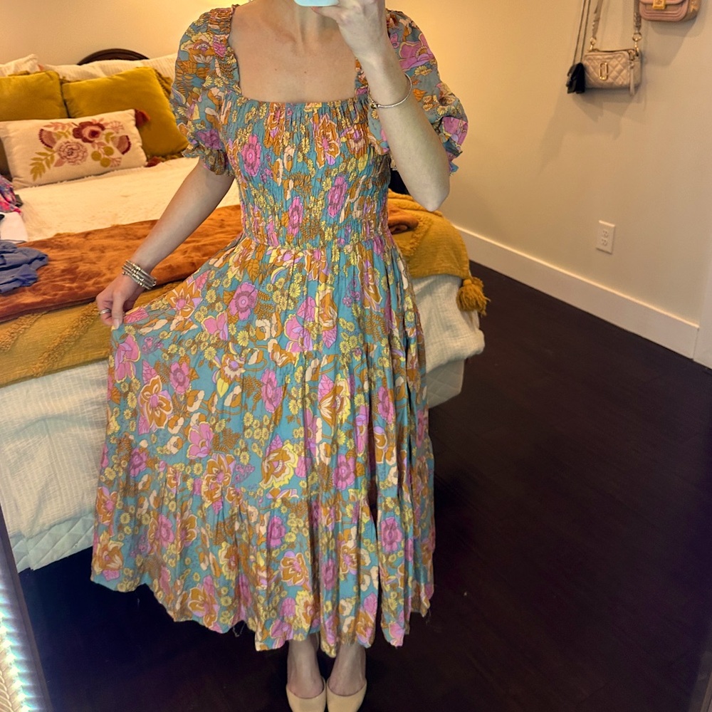 Floral Puff Sleeve Dress